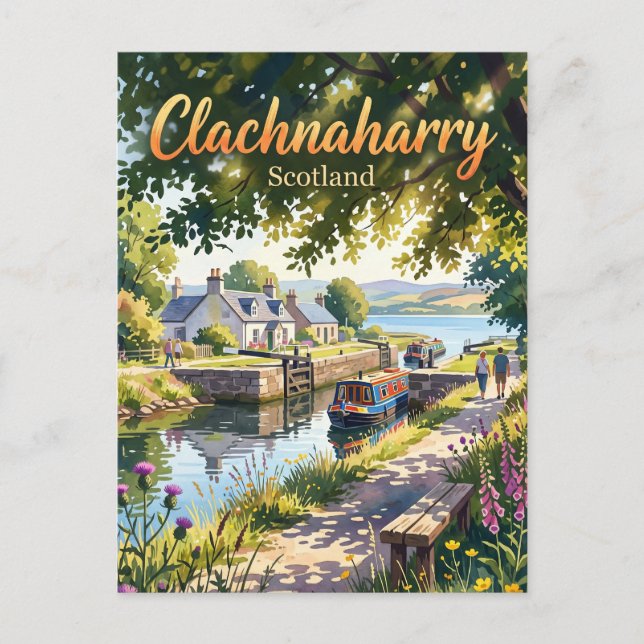 Clachnaharry Schottland Postkarte (Vorderseite)