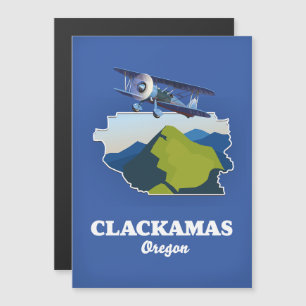 Clackamas Oregon USA-Karte Magnetkarte