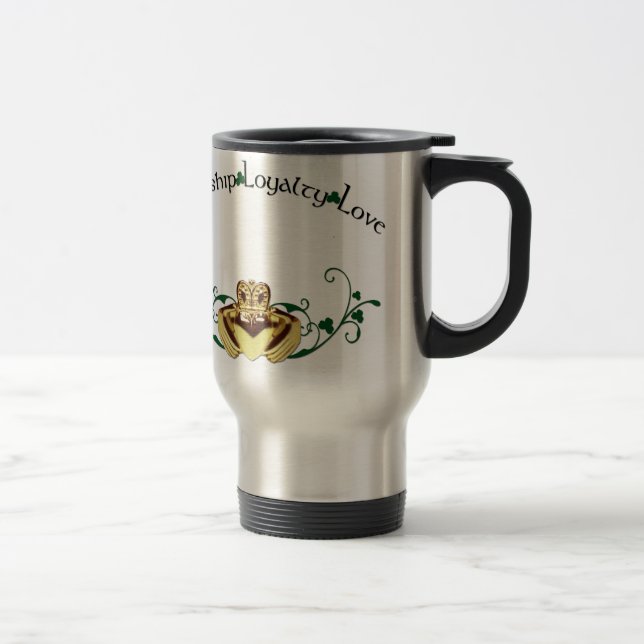 Claddagh/Claddaugh Reisebecher (Rechts)