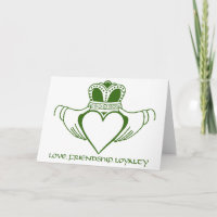Claddagh fertigen irische Symbolkarte besonders an