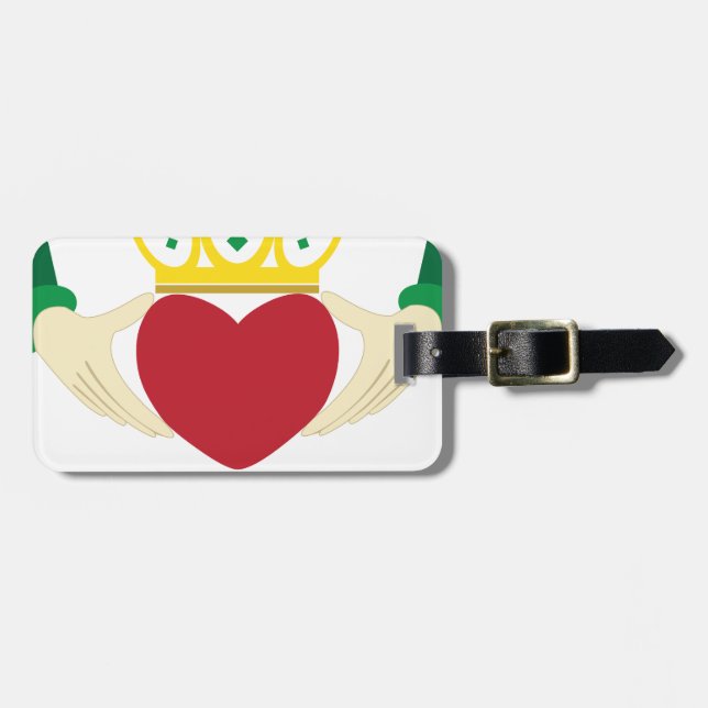 Claddagh Gepäckanhänger (Vorderseite horizontal)
