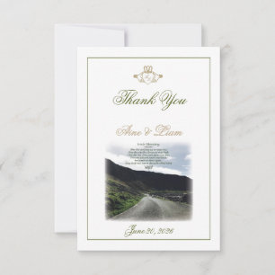 Claddagh Irish Wedding Vielen Dank Dankeskarte