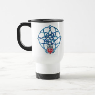 Claddagh keltische Knoten-Reise-Tasse Reisebecher