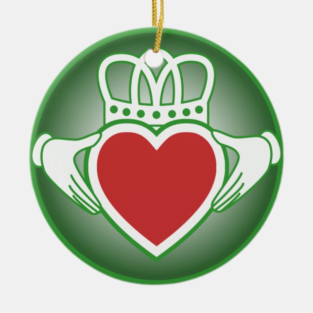 Claddagh Keramikornament (Vorne)