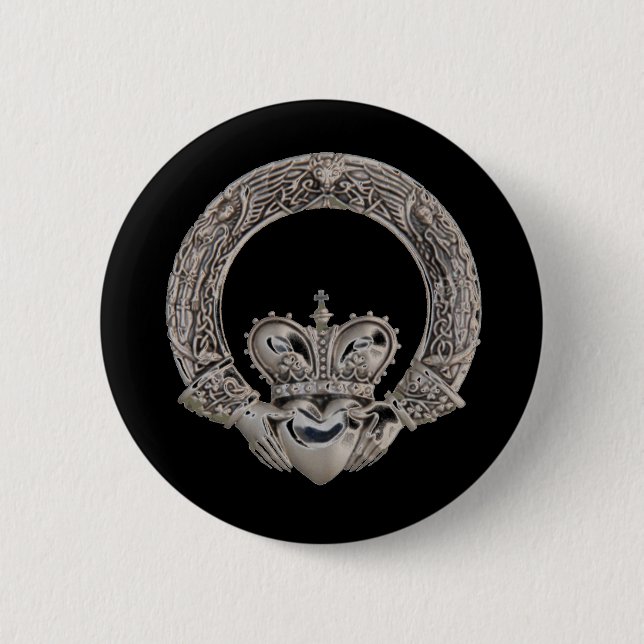 Claddagh Knöpfe Button (Vorderseite)