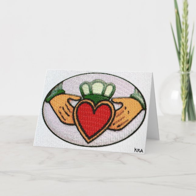 Claddagh Mitteilungskarten, Heartfelt Tha… - Karte (Vorderseite)