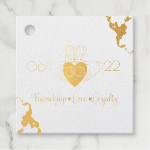 Claddagh Monogram Danke, Foil Tags