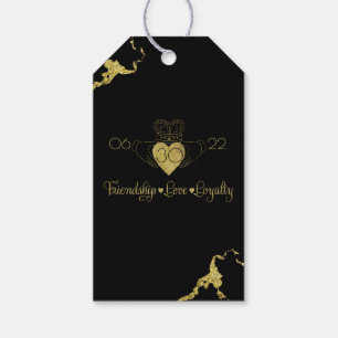 Claddagh Monogram Vielen Dank Tag Geschenkanhänger