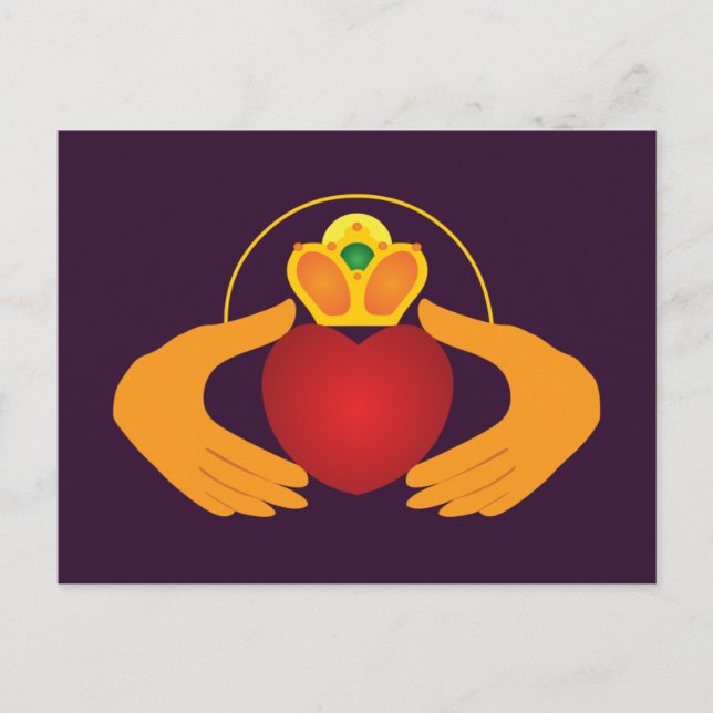Claddagh Postkarte (Vorderseite)