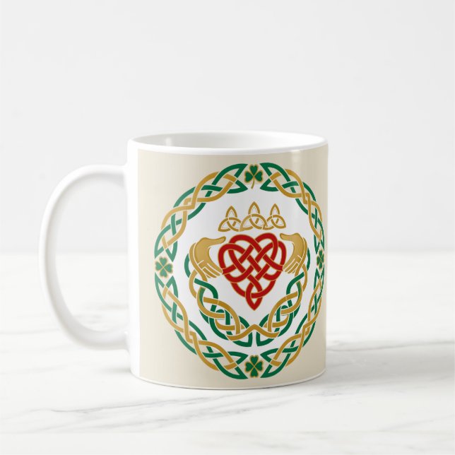 Claddagh-Rondell Kaffeetasse (Links)
