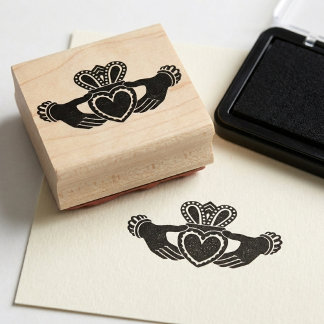 Claddagh Rubber Briefmarke Gummistempel