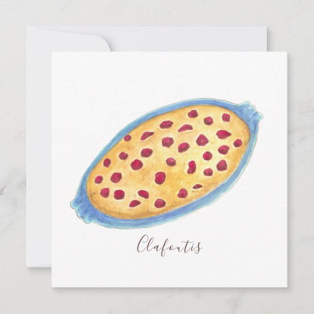 Clafoutis Karte (Vorderseite)