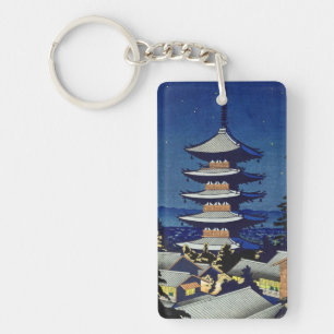 Clair de lune dans la pagode Yasaka Asano Takeji