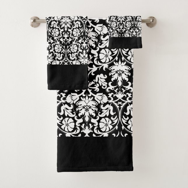 Clair noir et blanc Damas (En situation)