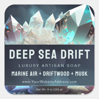 Clair Quartz cristal perles Étiquette de produit a