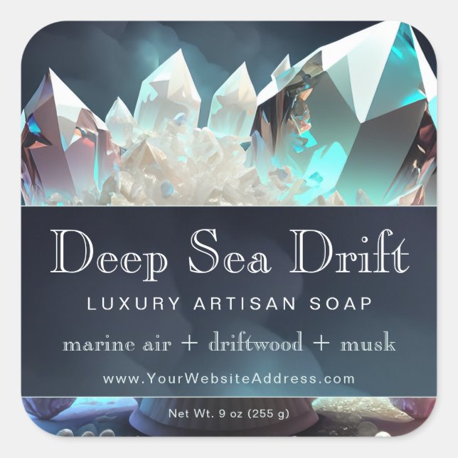 Clair Quartz Crystal Magic Artisan Étiquette de pr (Devant)