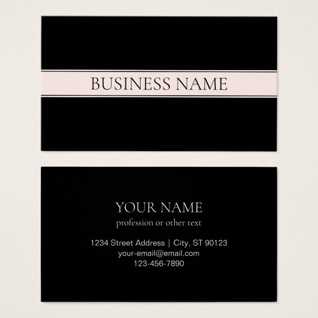 Clair rose pâle Bleu Bande et Élégant Texte modifi (Devant & derrière)