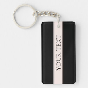 Clair rose pâle Bleu Bande et Élégant Texte modifi