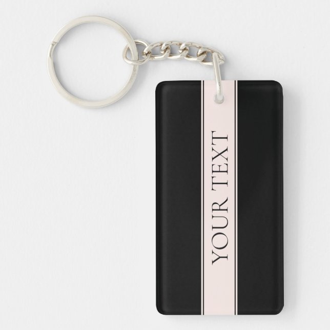 Clair rose pâle Bleu Bande et Élégant Texte modifi (Devant)