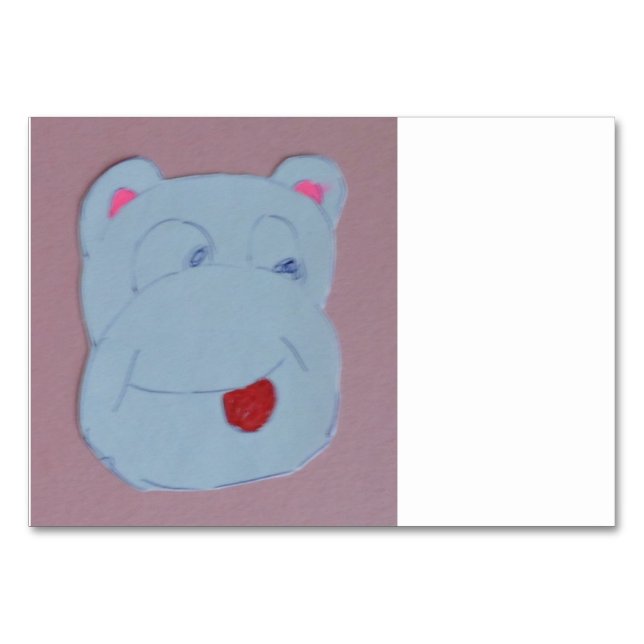 Claire Horizontal 3.5" x 5" Tablecard Tischnummer (Vorderseite)