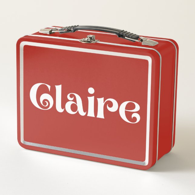 Claire Metall Brotdose (Vorderseite)