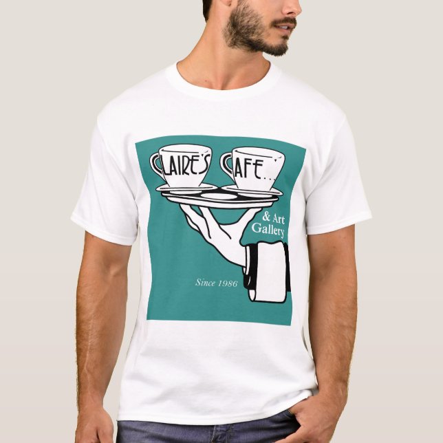 Claires Café und Kunst-Galerie T-Shirt (Vorderseite)