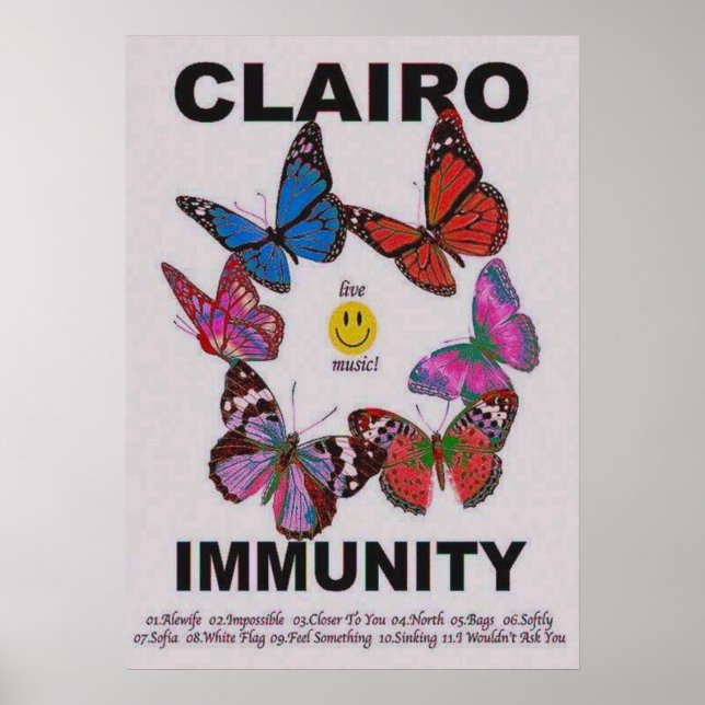 Clairo Immunity Album Poster (Vorne)