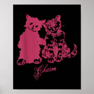 Clairo sagt eine Katze Charme Katze beste Freunde  Poster