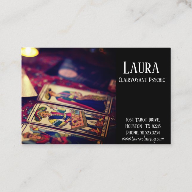 Clairvoyant Carte de visite psychique (Devant)