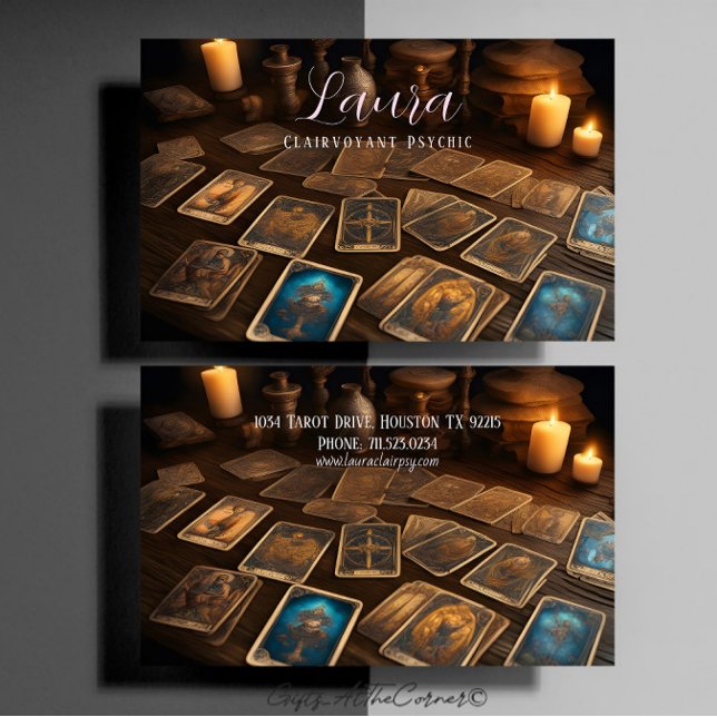 Clairvoyant Psychic Tarot Card Visitenkarte (Von Creator hochgeladen)