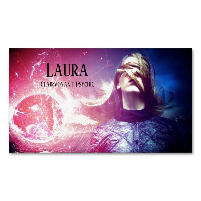 Clairvoyant Psychique 3 Carte de visite Magnet (devant)
