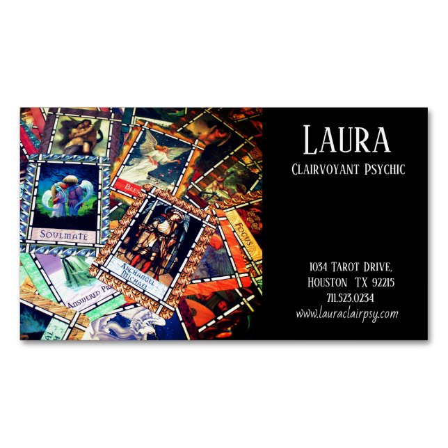 Clairvoyant Psychique 5 Carte de visite Magnet (devant)