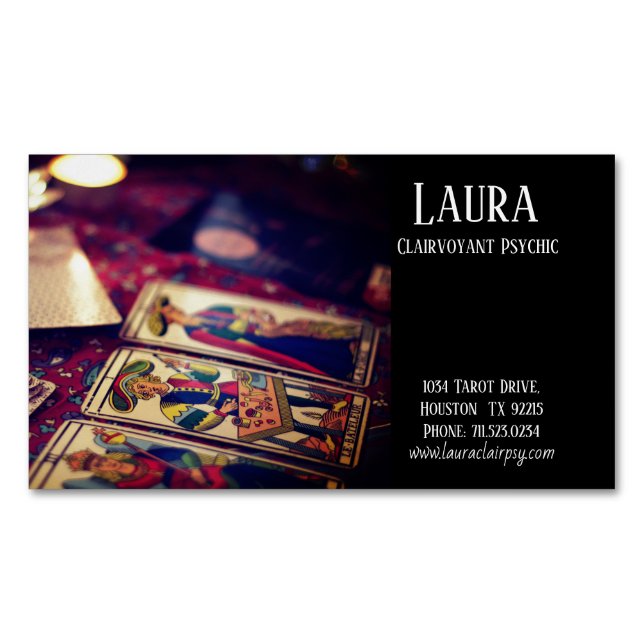Clairvoyant Psychique 7 Carte de visite Magnet (devant)
