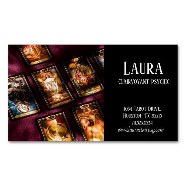 Clairvoyant Psychique Carte de visite Magnet (devant)