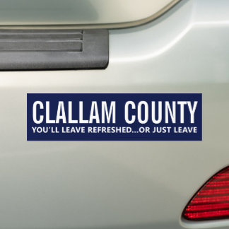 Clallam County Tourismus Humor Autoaufkleber