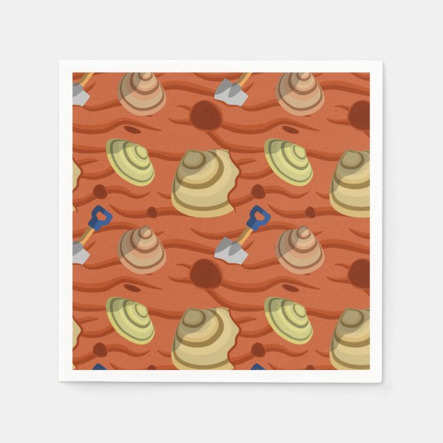 Clam Digging Serviette (Vorderseite)
