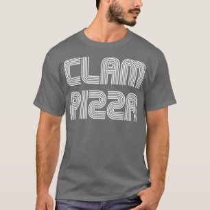 Clam Pizza Vintag Retro 70er 80er Funny T-Shirt