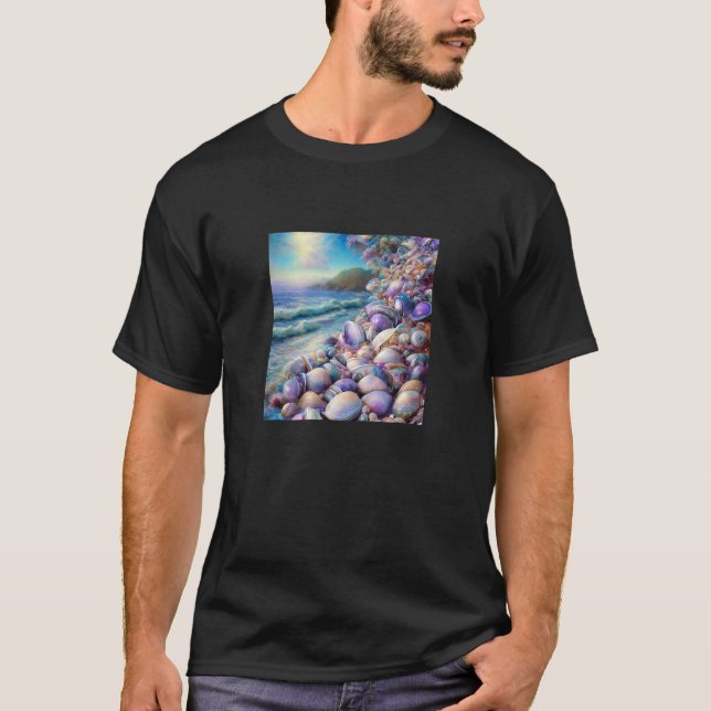 Clam Seashell Shell Collector Beach Ocean Coastal  T-Shirt (Vorderseite)