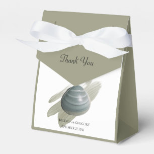 Clam Watercolor Stroke Wedding Geschenkschachtel