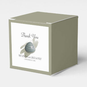 Clam Watercolor Stroke Wedding Geschenkschachtel