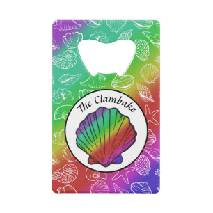 Clambake Arc-en-ciel Clam Motif de mollusques