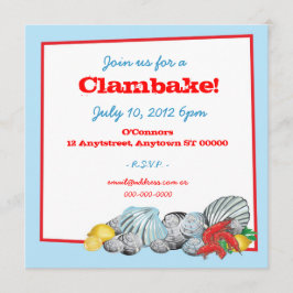 Clambake Einladung