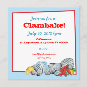 Clambake Einladung