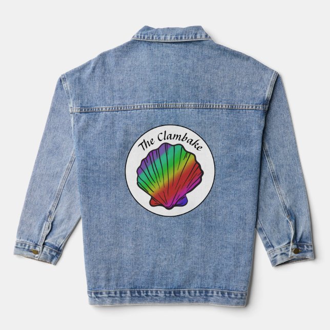 Clambake Rainbow Nom personnalisé Femmes (Verso)