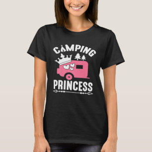Clamping Princess Niedlich Camping Campfire T-Shirt