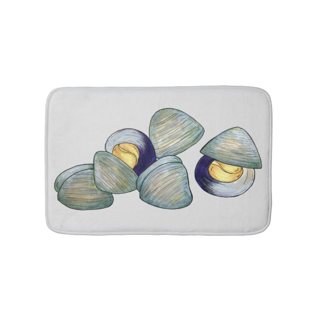 Clams Clambake Rhode Island New England Meeresfrüc Badematte (Vorderseite)