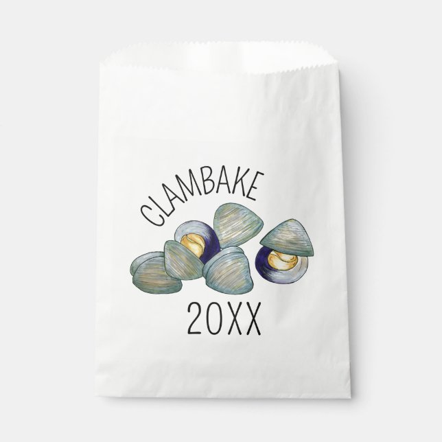 Clams Clambake Rhode Island New England Meeresfrüc Geschenktütchen (Vorderseite)