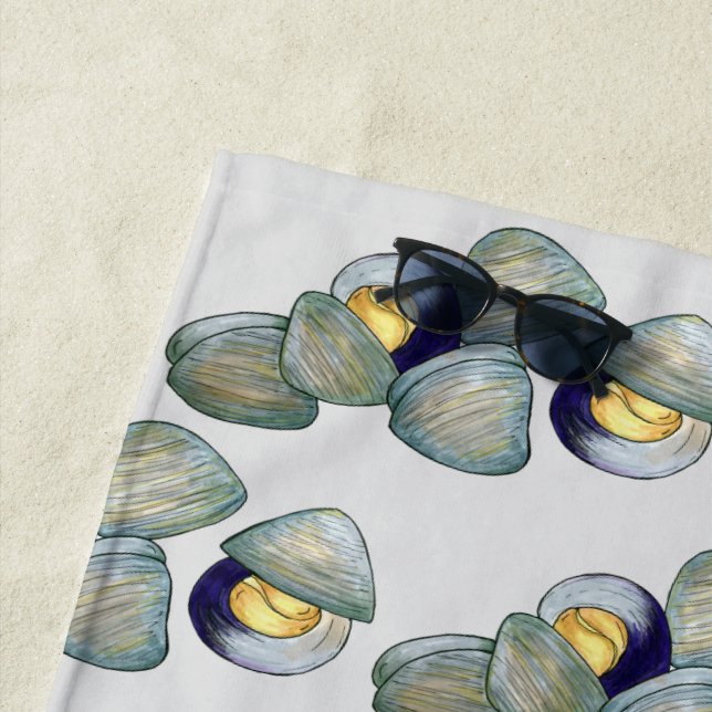 Clams Clambake Rhode Island New England Meeresfrüc Strandtuch (Beispiel)