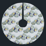 Clams Seafood Clambake Beach Ocean Clam Gravur Polyester Weihnachtsbaumdecke<br><div class="desc">Persönlich für eine lustige Feriendekoration! Der Baumrock zeigt eine originale Marker-Abbildung von Muscheln aus Lehm. Dieses Design ist auch auf anderen Produkten erhältlich. Sehen Sie nicht,  wonach Sie suchen? Brauchen Sie Hilfe bei der Anpassung? Kontaktieren Sie Rebecca,  um etwas für Sie entworfen zu haben.</div>