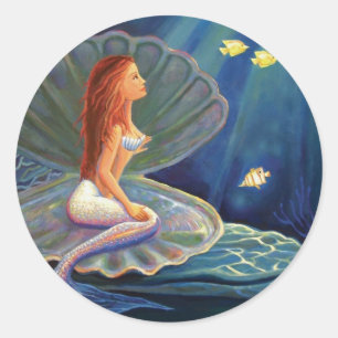 Clamshell Mermaid - Aufkleber